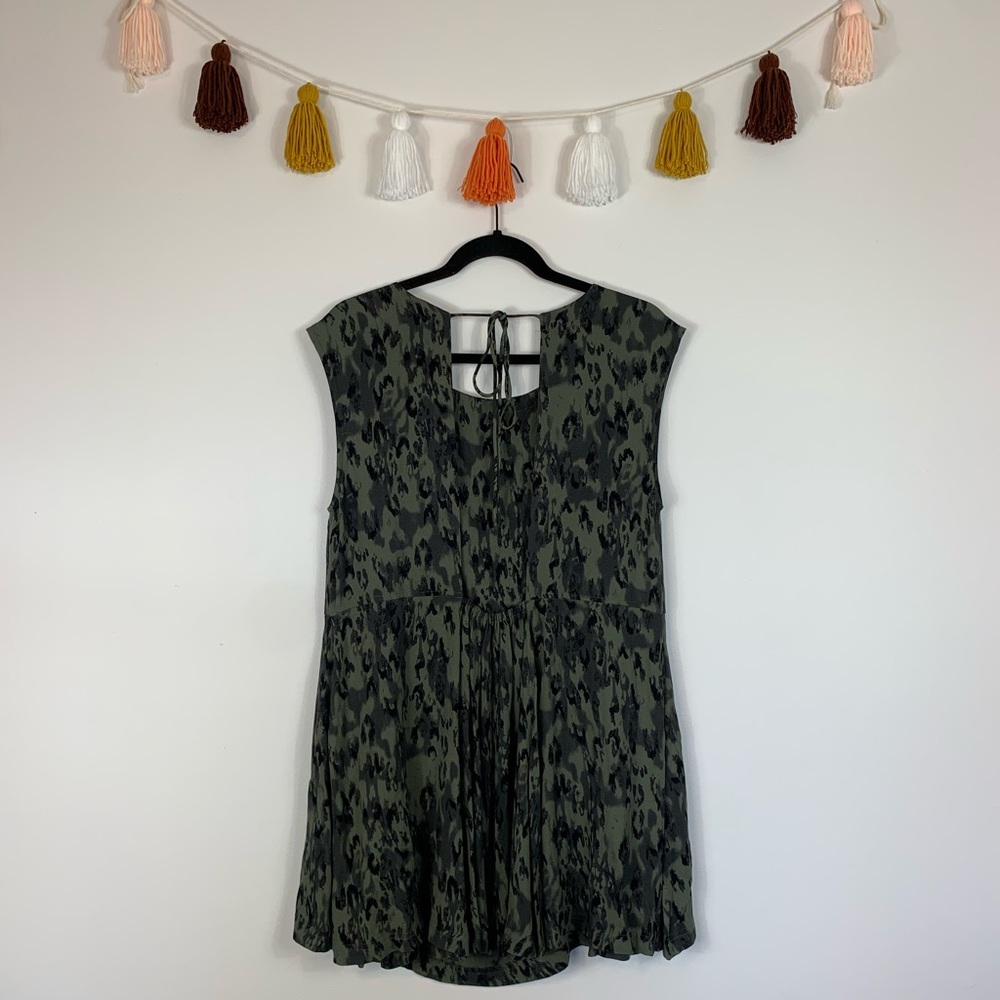 NWT Free People Fake Love Camo Mini Dress Small - Picture 10 of 11